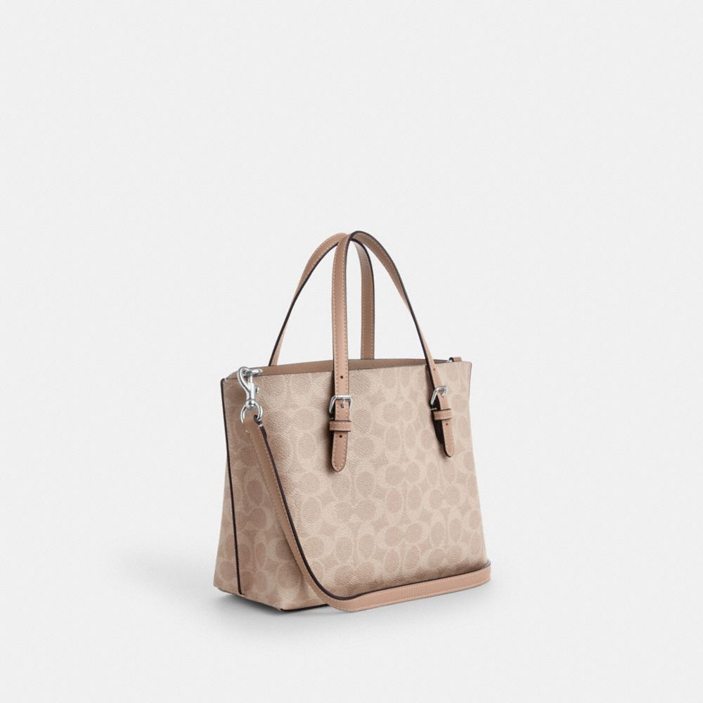 Coach Mollie Tote Bag 25 In Signature Canvas Silver