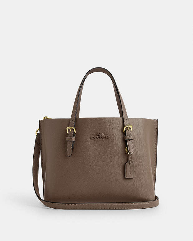Mollie Tote Bag 25 Leather-Gold-Dark Stone Leather-Gold-Dark Stone
