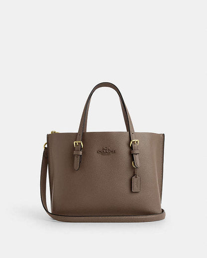 Mollie Tote Bag 25 Leather-Gold-Dark Stone Leather-Gold-Dark Stone