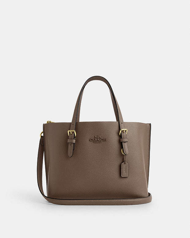 Mollie Tote Bag 25 Leather-Gold-Dark Stone Leather-Gold-Dark Stone