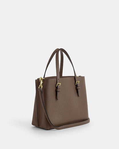 Mollie Tote Bag 25 Leather-Gold-Dark Stone Leather-Gold-Dark Stone