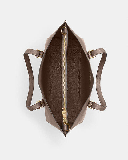 Mollie Tote Bag 25 Leather-Gold-Dark Stone Leather-Gold-Dark Stone