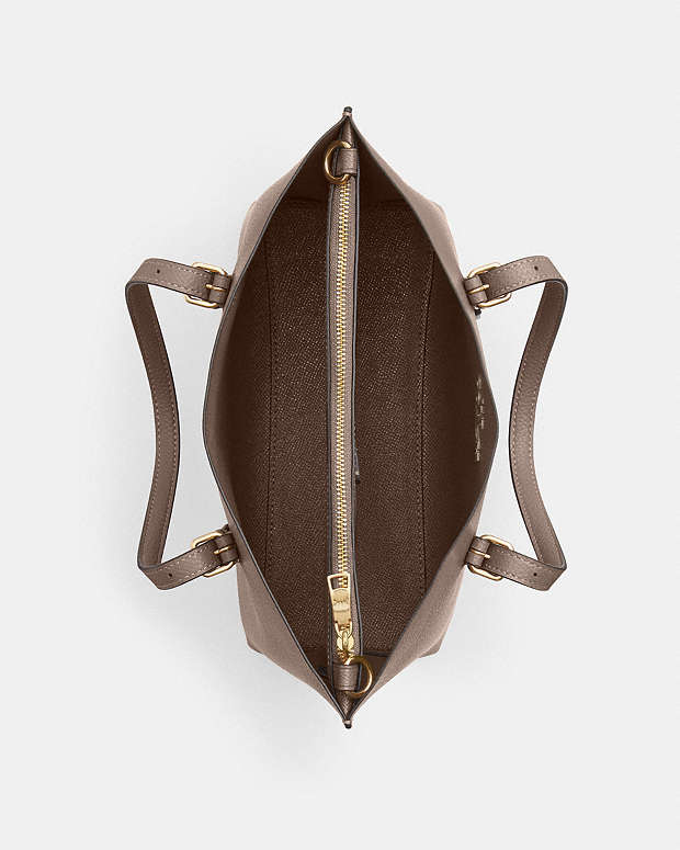 Mollie Tote Bag 25 Leather-Gold-Dark Stone Leather-Gold-Dark Stone