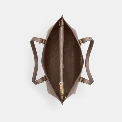 Coach Mollie Tote Bag 25 Gold Dark Stone