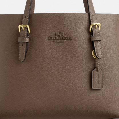 Coach Mollie Tote Bag 25 Gold Dark Stone