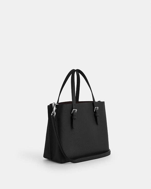 Mollie Tote Bag 25 Leather-Silver-Black Leather-Silver-Black
