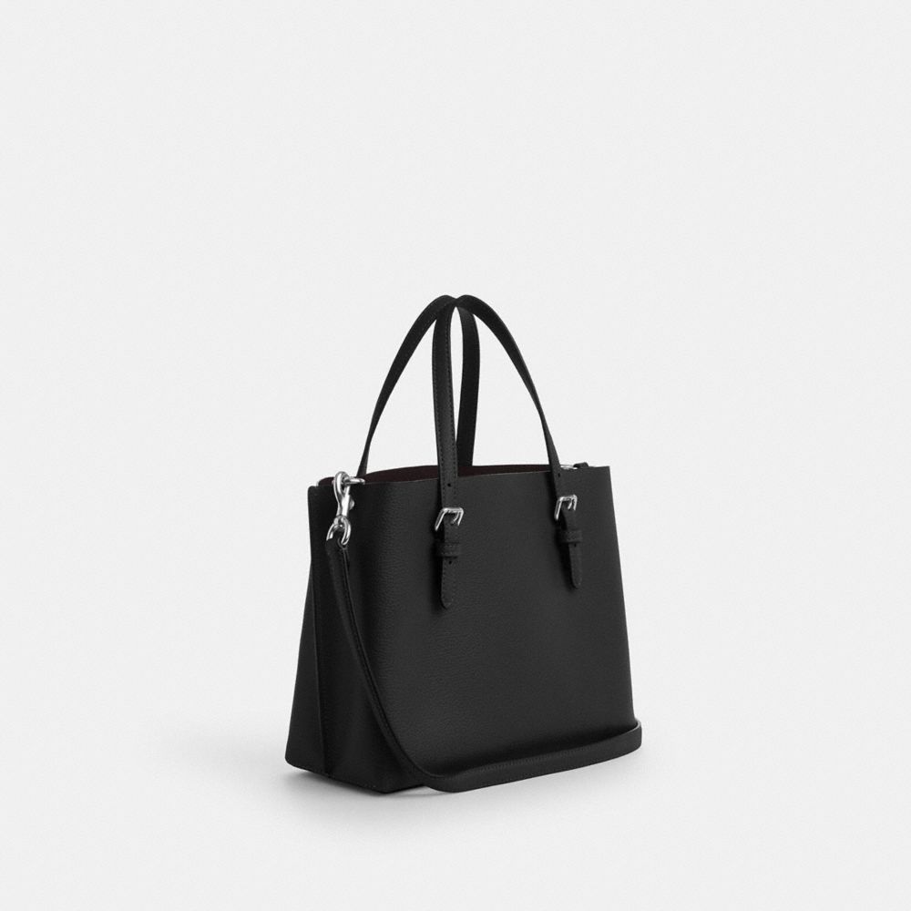 Mollie Tote Bag 25 Leather-Silver-Black Leather-Silver-Black