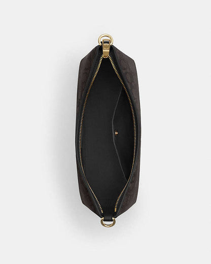 Laurel Shoulder Bag In Signature Canvas Signature Canvas-Gold-Walnut-Black Signature Canvas-Gold-Walnut-Black