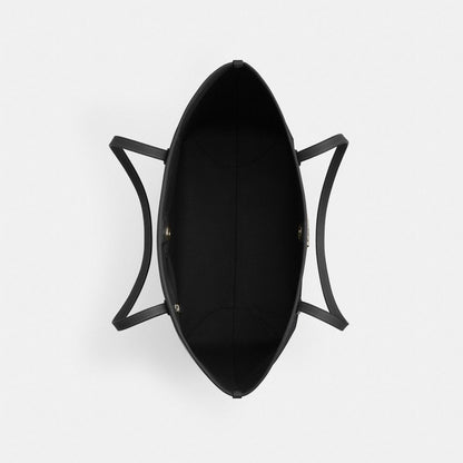 Coach City Tote Bag In Signature Canvas Gunmetal Charcoal Black