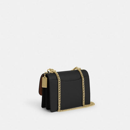 Coach Klare Crossbody Bag In Signature Canvas Gold Walnut Black