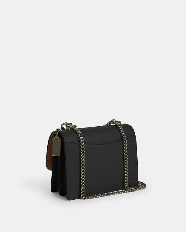Klare Crossbody Bag In Signature Canvas Signature Canvas-Gunmetal-Charcoal-Black Signature Canvas-Gunmetal-Charcoal-Black