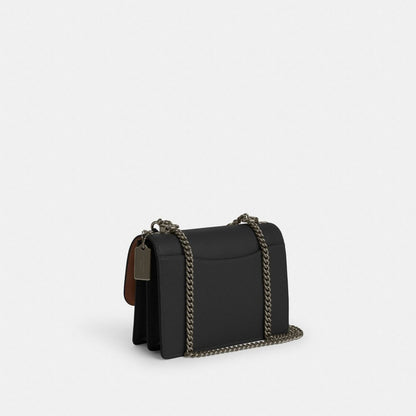 Coach Klare Crossbody Bag In Signature Canvas Gunmetal Charcoal Black