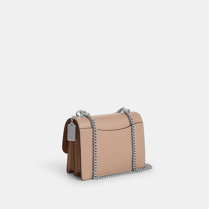 Coach Klare Crossbody Bag In Signature Canvas Silver Sand Taupe