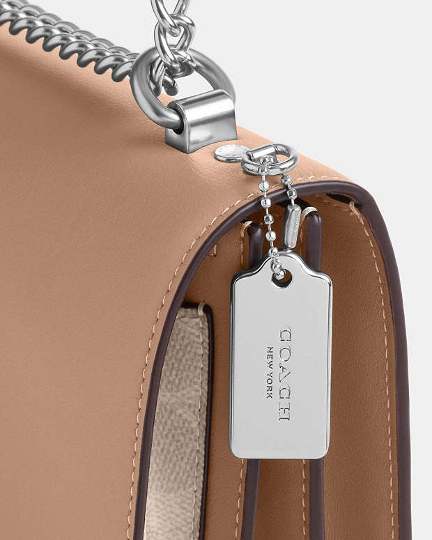Klare Crossbody Bag In Signature Canvas Signature Canvas-Silver-Sand-Taupe Signature Canvas-Silver-Sand-Taupe