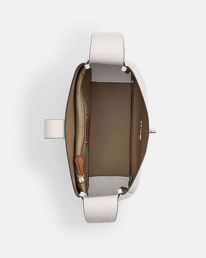 Hadley Convertible Crossbody Bag Pebbled Leather-Gold-Chalk Pebbled Leather-Gold-Chalk