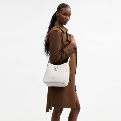 Coach Hadley Convertible Crossbody Bag Gold Chalk