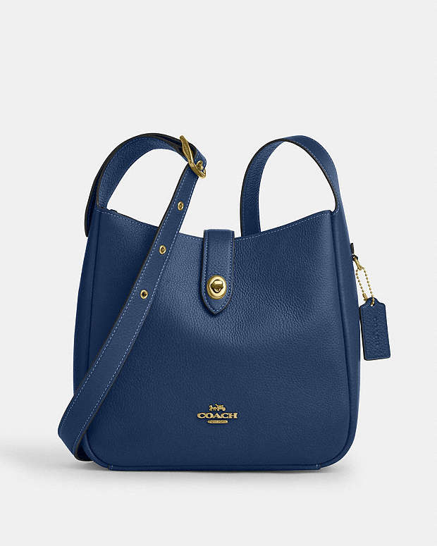 Hadley Convertible Crossbody Bag Pebbled Leather-Gold-Deep Blue Pebbled Leather-Gold-Deep Blue