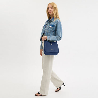 Coach Hadley Convertible Crossbody Bag Gold Deep Blue