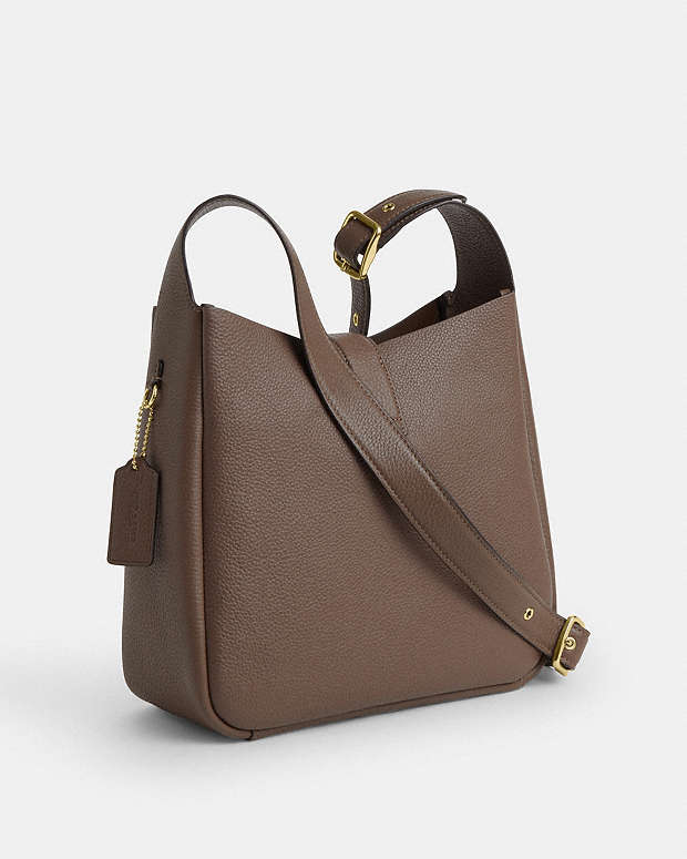 Hadley Convertible Crossbody Bag Pebbled Leather-Gold-Dark Stone Pebbled Leather-Gold-Dark Stone