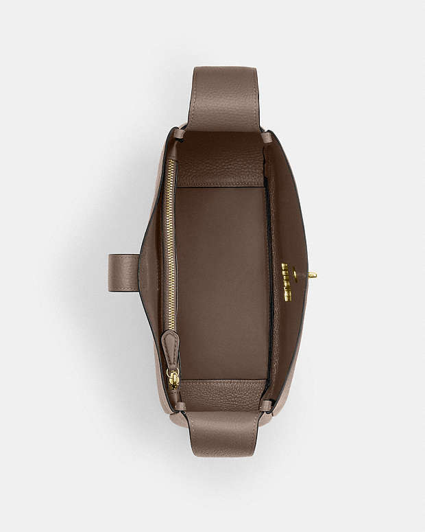 Hadley Convertible Crossbody Bag Pebbled Leather-Gold-Dark Stone Pebbled Leather-Gold-Dark Stone