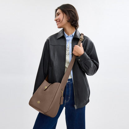 Coach Hadley Convertible Crossbody Bag Gold Dark Stone