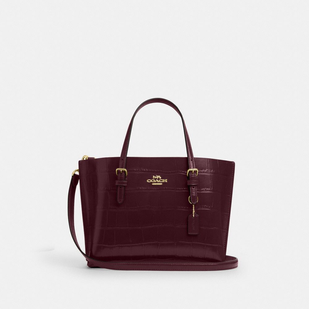 Coach Mollie Tote Bag 25 Im Dark Wine