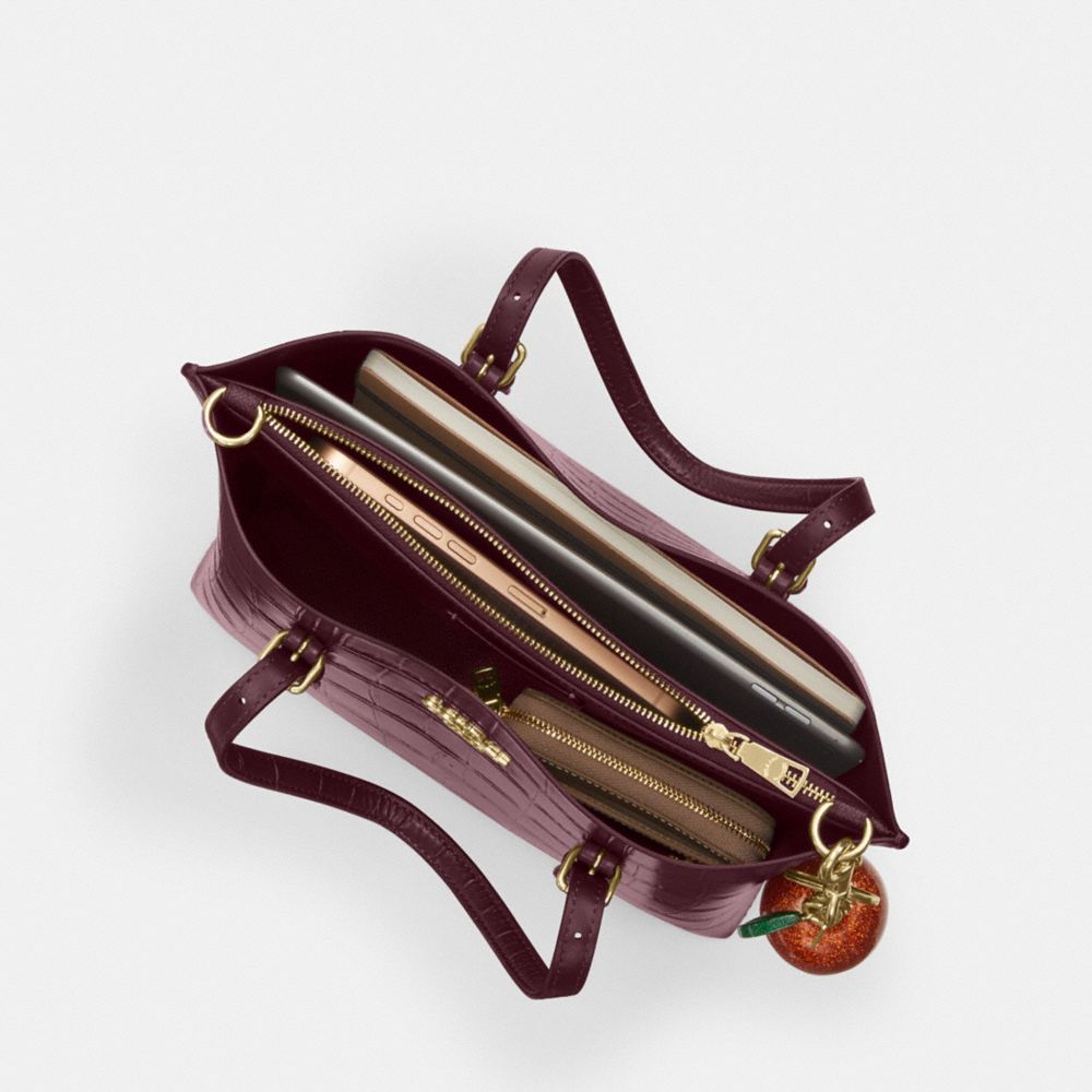 Coach Mollie Tote Bag 25 Im Dark Wine