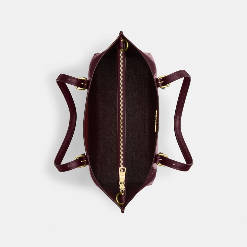 Coach Mollie Tote Bag 25 Im Dark Wine