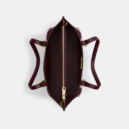 Coach Mollie Tote Bag 25 Im Dark Wine
