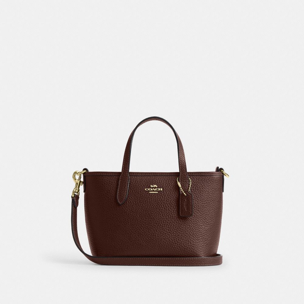 Coach City Mini Tote Bag Gold/Maple