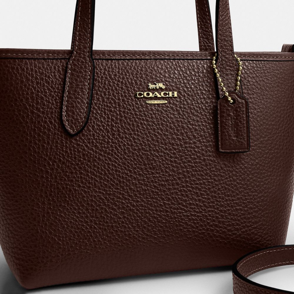 Coach City Mini Tote Bag Gold/Maple