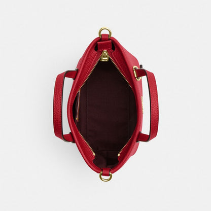 Coach City Mini Tote Bag Gold Bright Cardinal