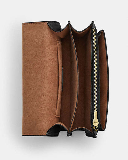 Mini Klare Crossbody Bag In Signature Canvas Signature Canvas-Gold-Walnut-Black Signature Canvas-Gold-Walnut-Black