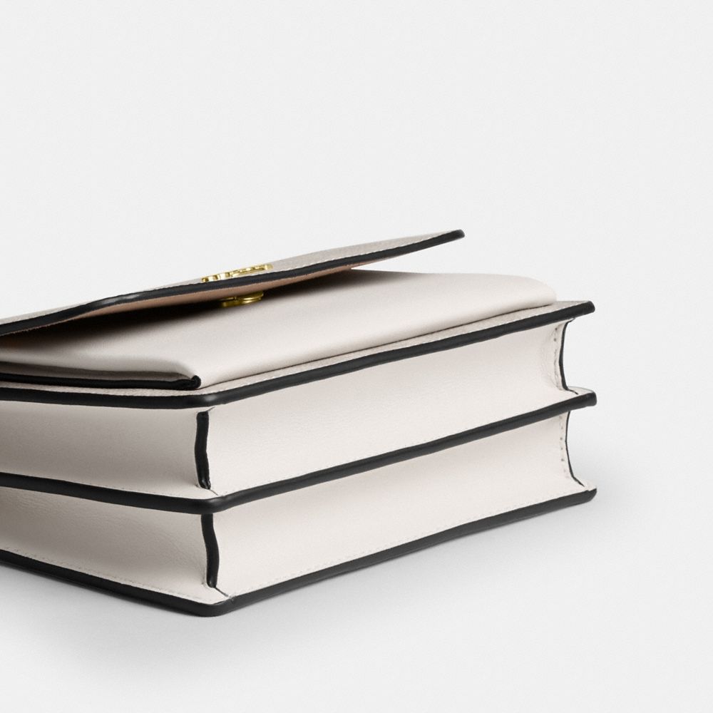 Coach Mini Klare Crossbody Bag In Signature Canvas Gold Sand Chalk