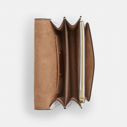 Coach Mini Klare Crossbody Bag In Signature Canvas Gold White Chalk