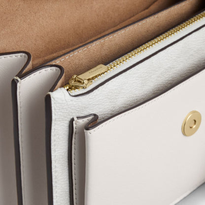 Coach Mini Klare Crossbody Bag In Signature Canvas Gold White Chalk