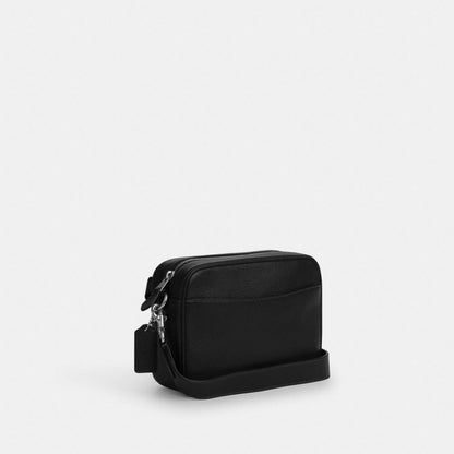 Coach Warner Crossbody Bag Silver Black