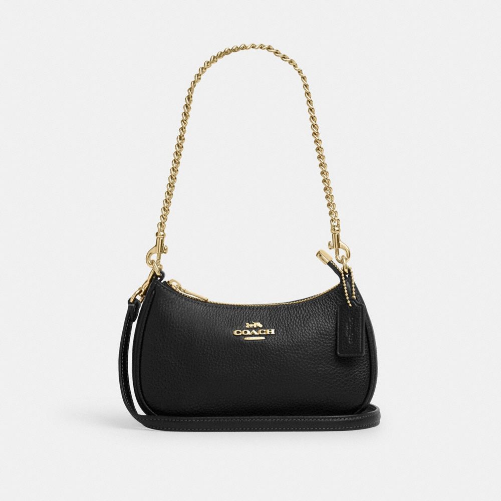 Coach Teri Mini Crossbody Bag Gold Black