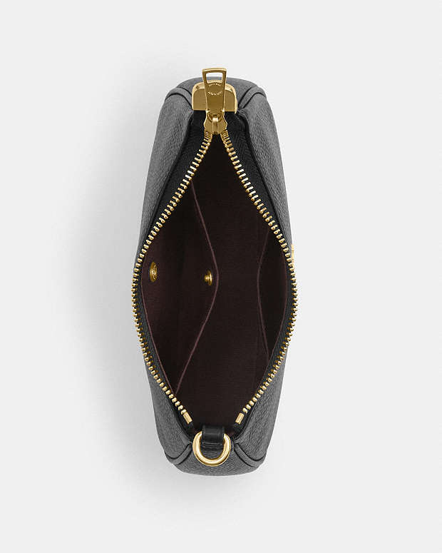 Teri Mini Crossbody Bag Pebbled Leather-Gold-Black Pebbled Leather-Gold-Black