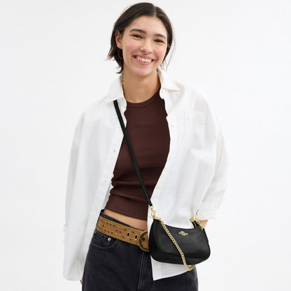 Coach Teri Mini Crossbody Bag Gold Black