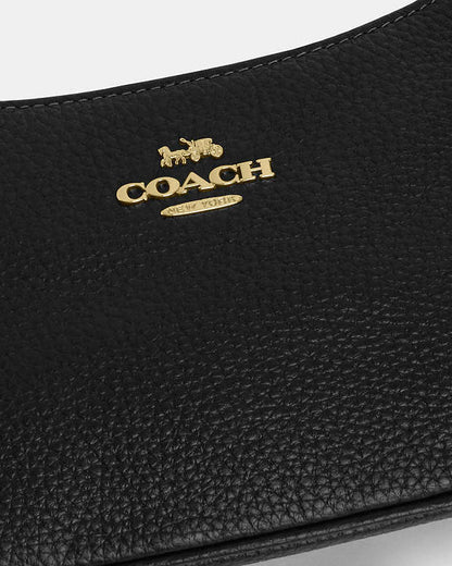 Teri Mini Crossbody Bag Pebbled Leather-Gold-Black Pebbled Leather-Gold-Black