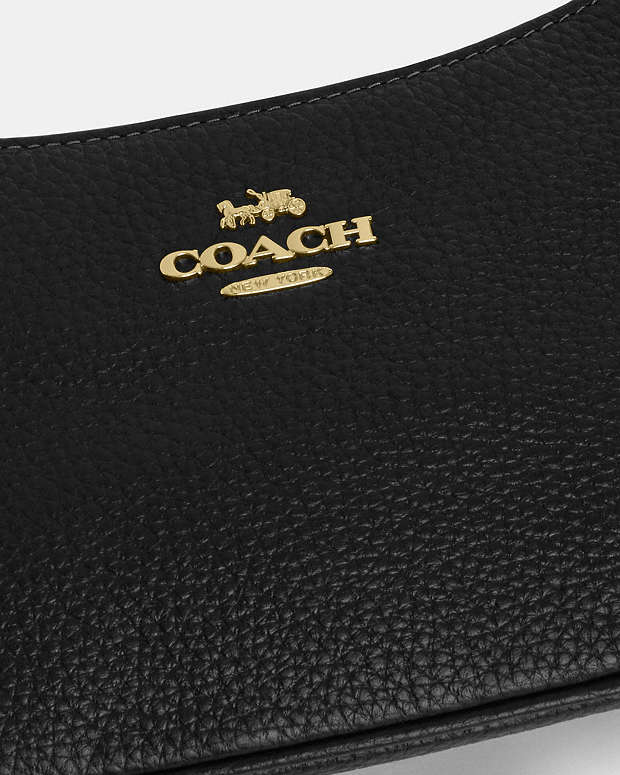 Teri Mini Crossbody Bag Pebbled Leather-Gold-Black Pebbled Leather-Gold-Black