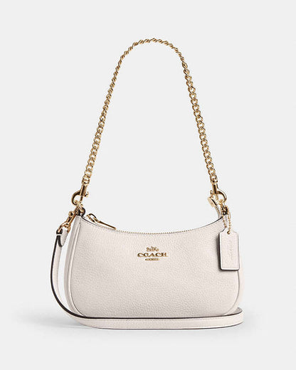 Teri Mini Crossbody Bag Pebbled Leather-Gold-Chalk Pebbled Leather-Gold-Chalk