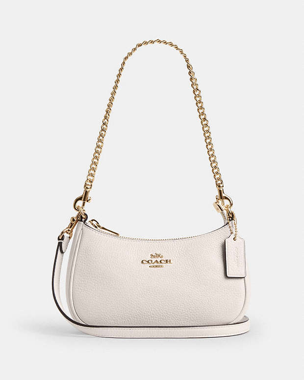 Teri Mini Crossbody Bag Pebbled Leather-Gold-Chalk Pebbled Leather-Gold-Chalk