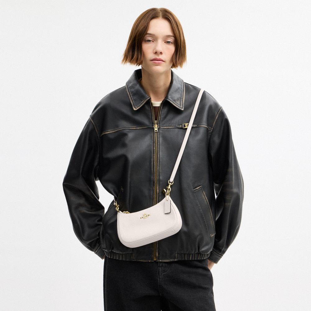 Coach Teri Mini Crossbody Bag Gold Chalk