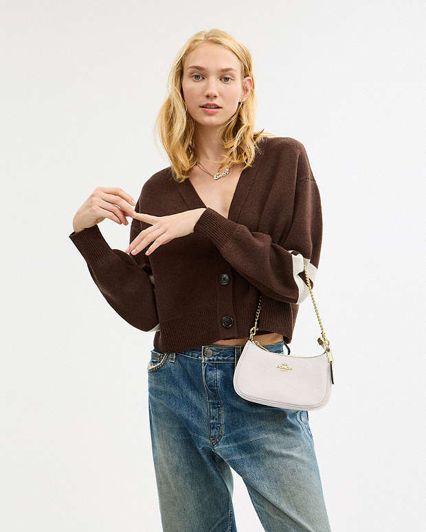 Teri Mini Crossbody Bag Pebbled Leather-Gold-Chalk Pebbled Leather-Gold-Chalk