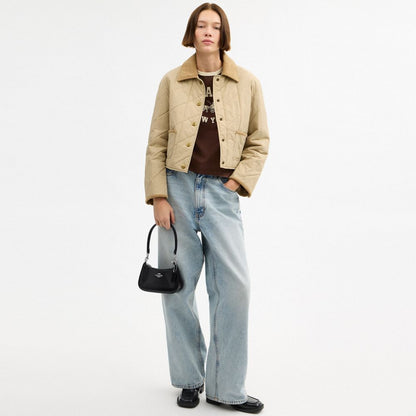 Coach Teri Mini Crossbody Bag Silver Black