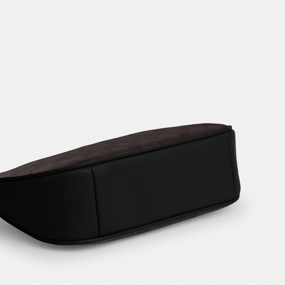 Coach Teri Mini Crossbody Bag In Signature Canvas Gold Walnut Black