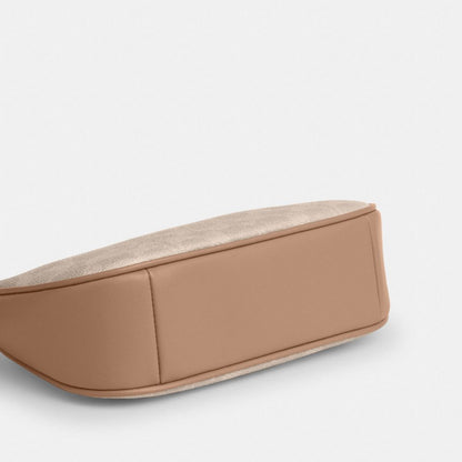 Coach Teri Mini Crossbody Bag In Signature Canvas Silver