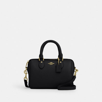 Coach Mini Rowan Crossbody Bag Gold Black